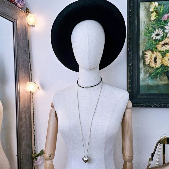 Vintage Tiffany & Co. Large Heart Padlock & Key 18k Silver Pendant Necklace 34” - Picture 8 of 8